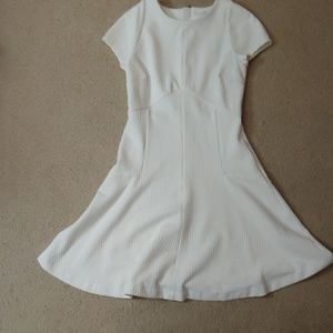 Banana republic a line dress in white